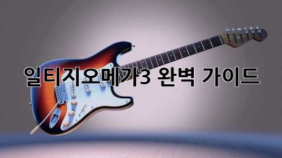 일티지오메가3: 완벽 가이드